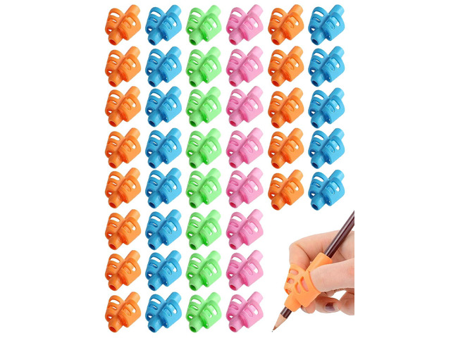 60 Pcs Pencil Grips for Kids Handwriting Pencil Holder for Kids Posture Correction Writing Training for Toddlers Silicone Pencil Grip Bulk