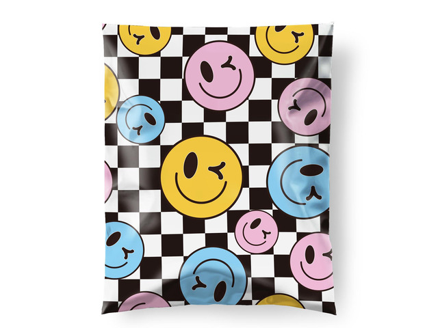Poly Mailers 14.5x19' 50pcs,Cute Shipping Bag for Clothes,Smiley Self Adhesive Mailing Shipping Envelopes,Waterproof Mailers Poly Bags,Large...
