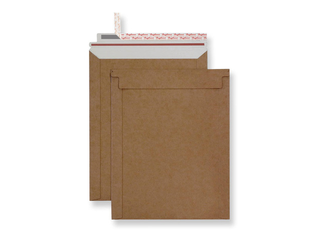 Rigid Mailers 30 Pack 9.25 x 11.75 inches Brown Self Seal Stay Flat Bulk Cardboard Kraft No Bend Mailers Peel and Seal for Document Photos Pictures...