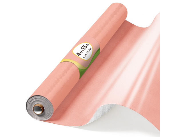 Pink Bulletin Board Roll 4x15ft, Non-Woven Fabric for Classroom Self-healing,Pinhole & tear-resistant,Easy to cut & reusable backdrop for...