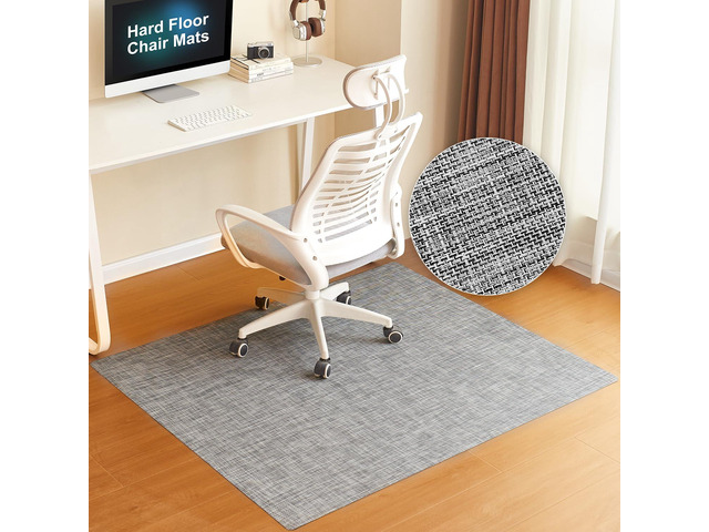 Office Chair Mat for Hardwood Floor, 45'x53' Heavy Duty Computer Chair Mat - Fast Flat & Smooth Glide - Non-Slip Desk Chair Floor Protector for...