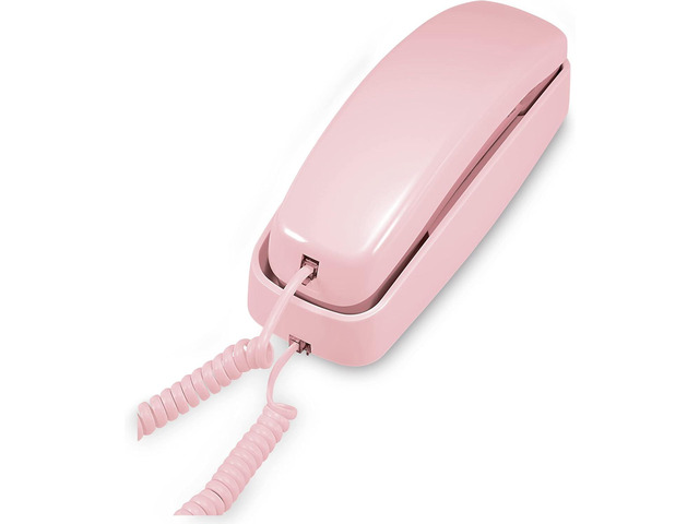 TRIMLINE 210 Corded Home Phone, No AC Power Required, Improved Easy-wall-mount, Lighted Big Button Keypad, 13 SpeedDial Keys, Last Number Redial,...