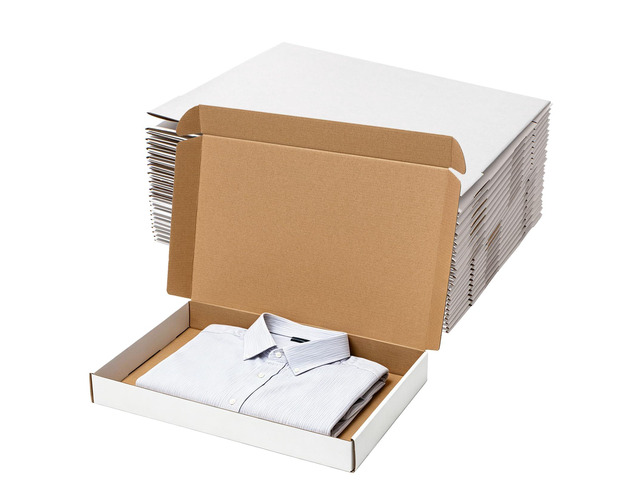 Shipping Boxes 17x11x2' 20 Pack White Corrugated Cardboard Mailer Literature Mailer Packaging Supplies Mailing Boxes for Small Business