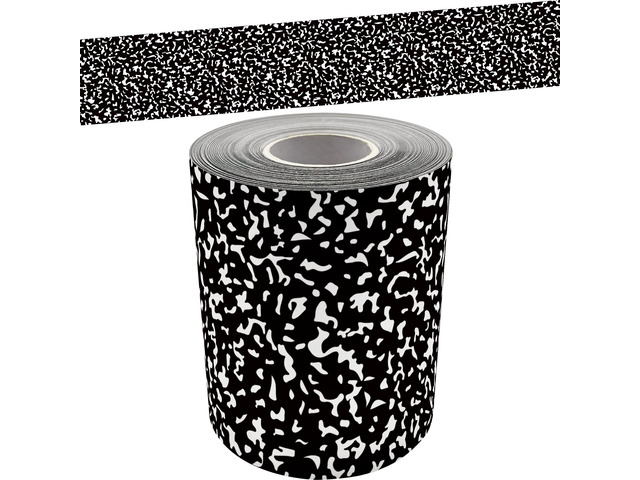 Composition Straight Rolled Border Trim - 50ft - Decorate Bulletin Boards, Walls, Desks, Windows, Doors, Lockers, Schools, Classrooms, Homeschool &...