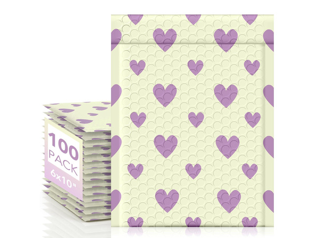 Bubble Mailers 6x10' Padded Envelopes 100 Pack Usable Size 6x9' #0 Self Seal Bubble Envelopes Small Padded Mailers for Small Business Shipping Bag,...