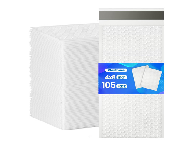 105 Pack Bubble Mailers 4x8inch Padded Envelopes Thin Mailing Envelopes Waterproof Bubble Opaque Padded Mailers Self Seal Adhesive Shipping Bags...