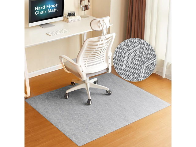 Office Chair Mat for Hardwood Floor, 45'x53' Heavy Duty Computer Chair Mat - Fast Flat & Smooth Glide - Non-Slip Desk Chair Floor Protector for...