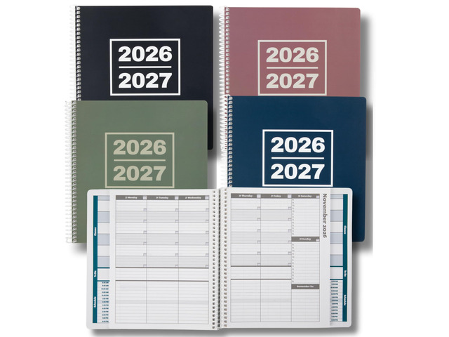 Academic Planner 2026-2027 School Planner 8.5x8.25 Navy