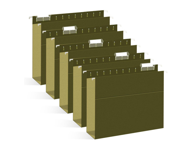 Hanging File Folders, 30 Pack Letter Size Reinforced Hanging Folders with Heavy Duty 2 Inch Expansion for Bulky Files, Filing Cabinet, Adjustable...