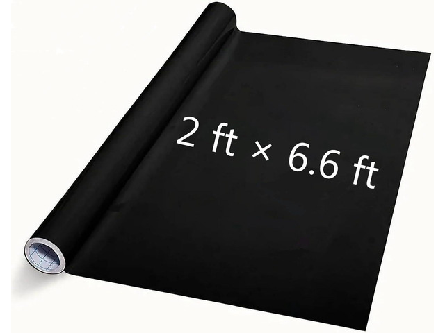 Chalkboard Contact Paper Wall Sticker 2 ft. x 6.6 ft. DIY Adhesive Blackboard, Removable Vinyl Decal Chalkboard Wallpaper Peel and Stick (1 Roll...