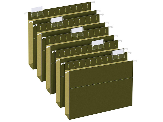 Extra Capacity Hanging File Folders, 30 Pack Letter Size Reinforced Hanging Folders with Heavy Duty 1 Inch Expansion for Bulky Files, Filing...
