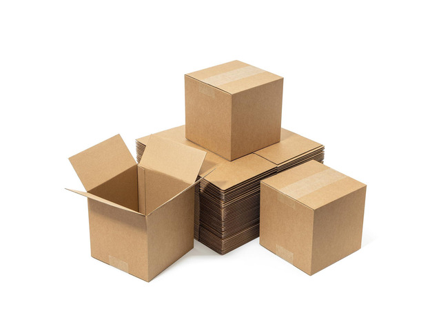6x6x6' Shipping Boxes 50 Pack Small Corrugated Cardboard Box Brown 3 Layers, Bulk quantity, Packaging for Small Business, Mailer Mailing Packing...