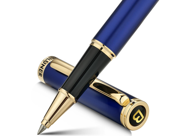 Luxury Rollerball Pen,24K Gold Trim,Noble and Elegant Designs,Schneider Ink Refill, Best Roller Ball Pen Gift Set for Men & Women, Professional,...