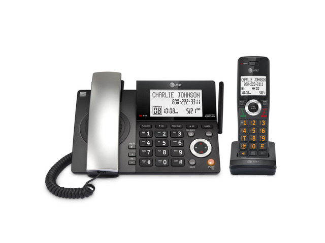 CL84118 DECT 6.0 Corded/Cordless Phone Works During Power Outages, Smart Call Blocker, Answering Machine, Caller ID Announce, Big Buttons