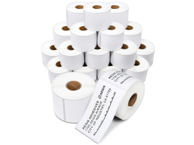 2.25' X 4' Direct Thermal Labels (8400 Count, 24 Rolls) Shipping and Return Address Postage Labels for Small Packages - Compatible With Zebra and...
