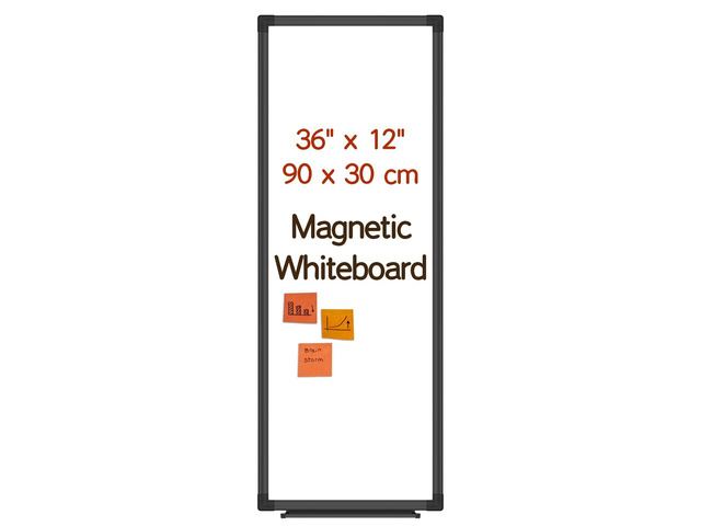 XBoard 36 x 12 Inches Magnetic White Board, Long Narrow Dry Erase Board for Wall, Slim Portable to-do List Whiteboard