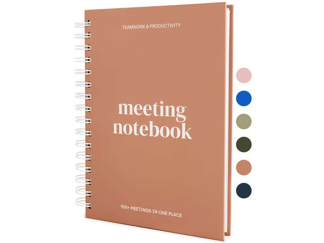 Meeting Notebook for Work OrganizationWork Notebook for Note Taking Meeting Planner & Office Supplies for Men & Women to Stay Organized with 100+...