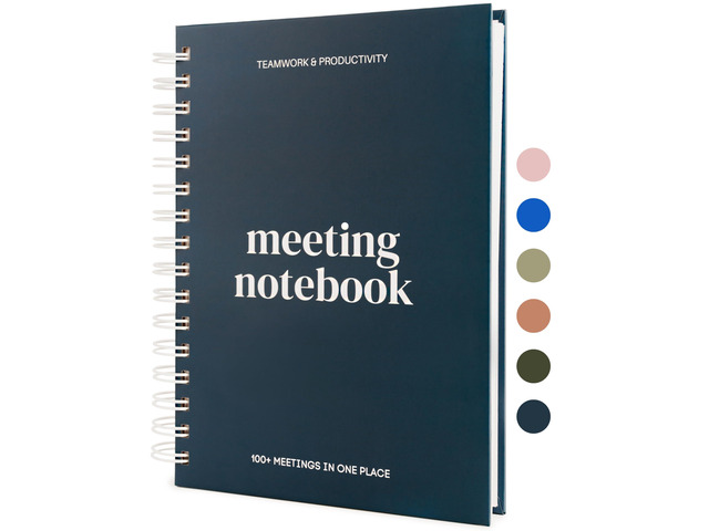 Meeting Notebook for Work OrganizationWork Notebook for Note Taking Meeting Planner & Office Supplies for Men & Women to Stay Organized with 100+...