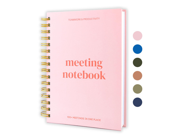 Meeting Notebook for Work OrganizationWork Notebook for Note Taking Meeting Planner & Office Supplies for Men & Women to Stay Organized with 100+...