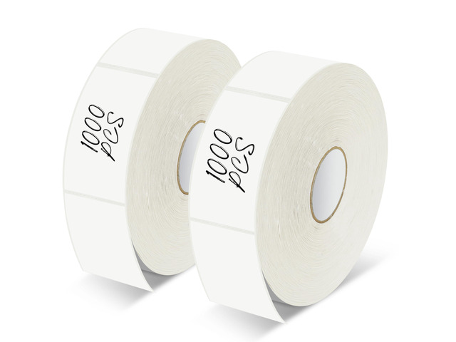 2000 Removable Freezer Labels, Water/Oil/Tear Resistant Blank Food Stickers with Perforation Line for Refrigerator, Food Containers, Jars, Pantry...