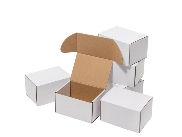 7x5x4 Inches Shipping Boxes 50 Pack Corrugated Cardboard White Box Medium White Literature Mailer Bulk Packaging Supplies