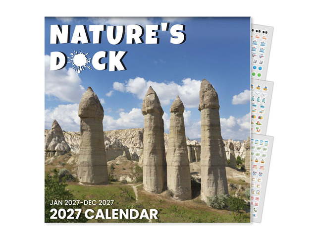 Funny Calendar 2027 for White Elephant Gift, Large Wall calendar 12x12 Inches with 12 Months from January 2027 to December 2027, Thick Glossy...