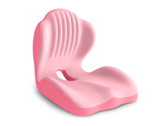Ergonomic Seat Cushion with L-Shaped Design for Office Chair (Pink) Memory Foam Orthopedic Cushion with Coccyx Hollow, Lumbar Support & Tailbone...