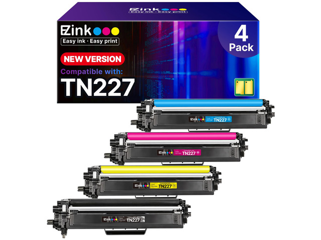 TN227 for TN-227BK/C/M/Y High Yield Brother TN 227 TN-227 TN223 TN227 Brother Toner TN227BK TN 223 to use with Brother HL-L3270CDW MFC-L3770CDW...