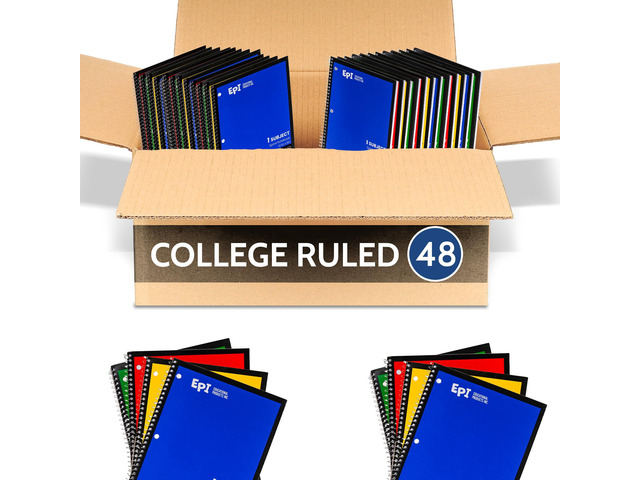 Spiral Notebook 1 Subject - College Ruled - 70 Sheets, Durable Spiral Binding 10.5 x 8 in Classroom Supplies School, Office, Note Taking,...