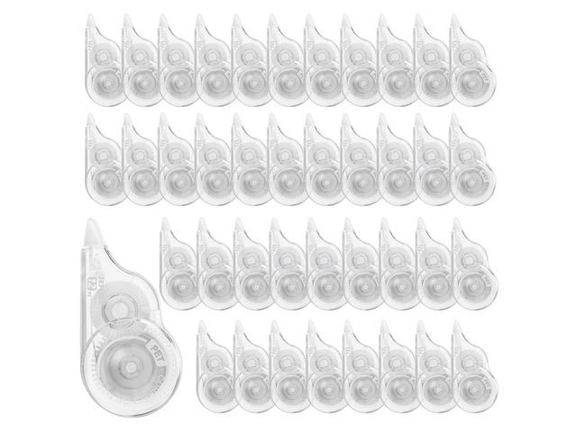 40 Pcs Correction Tape, 39.4 Ft, Tear-Resistant, 0.2 in Width White Wrong Out Bulk Clear Applicator Correction Tape for School, Office, Home, Note...
