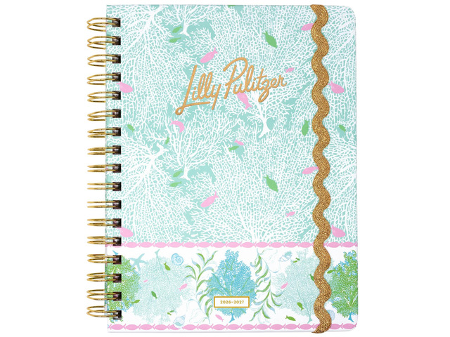 17-Month Large 2026-2027 Planner, Fantastical for Home 6.75' x 8.87' Hardcover Agenda with Gold Spiral & Elastic Loop, Weekly & Monthly Layouts,...