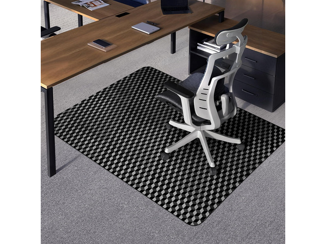 Office Chair Mat for Carpet, 48' x 36' Computer Desk Chair Mat for Low Carpeted Floors, Thick and Sturdy Carpet Protector for Rolling Chairs, Easy...