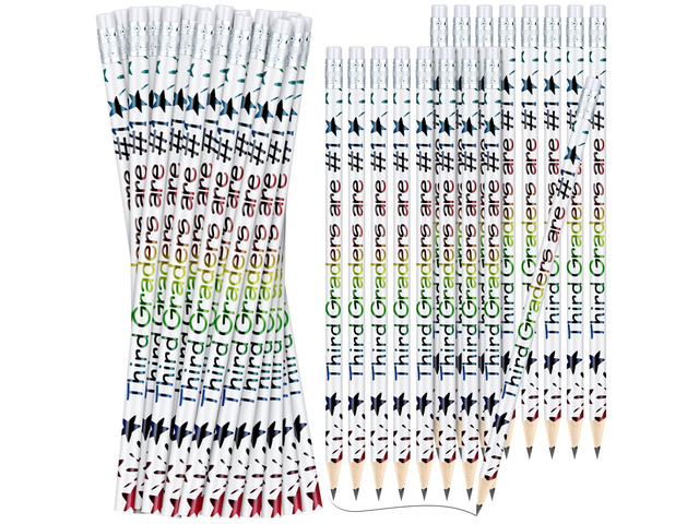 48 Pcs 3rd Graders Pencils Bulk Motivational Pencil with Eraser Welcome to Third Grade, Back to School Gifts for Students, Inspirational Pencil,...