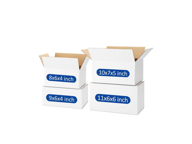 Assorted-Sizes-Shipping-Boxes-40-Pack: 8x6x4 & 9x6x4 & 10x7x5 & 11x6x6 Small-Shipping-Boxes-Mailers, White...