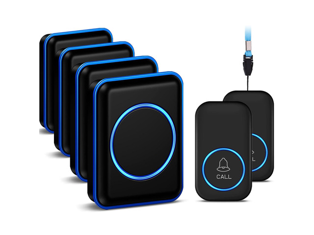 FullHouse Caregiver Pager Wireless Emergency Call Button for Elderly 1000+ Feet Range, Senior Alert Button to Call Family, Monitoring Calling...