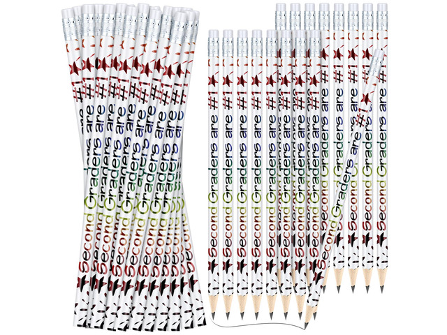 48 Pcs 2nd Graders Pencils Bulk Motivational Pencil with Eraser Welcome to Second Grade, Back to School Gifts for Students, Inspirational Pencil,...