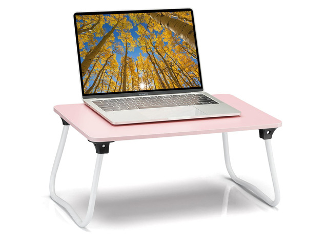 Foldable Lap Desk Laptop Stand Bed Desk Table Tray, Breakfast Serving Tray, Portable & Lightweight Mini Table, Lap Tablet Desk for Sofa Couch Floor...