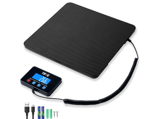 Shipping Scale 440lbs for Packages,Lightweight Carbon Fibre Heavy Duty Digital Postal Scale,0.5 oz High Accuracy Commercial Scale with Charging...