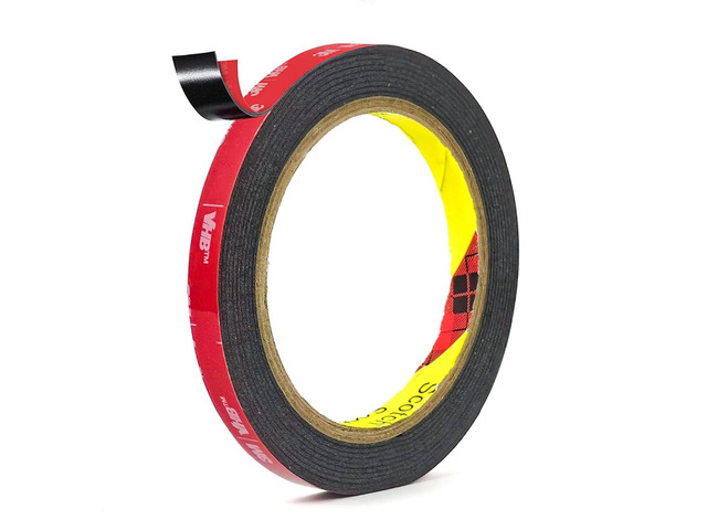 3M Double Sided Tape Heavy Duty Mounting Tape Strong Adhesive Tape Waterproof Foam Tape Picture Hanging Strips (0.39in X 10ft)