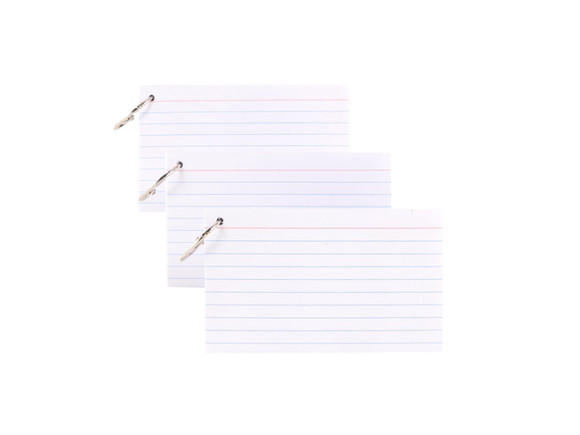 3x5 Index Cards with Ring, 300 Pack Single Sided Lined White Flashcards White Flash Cards for Studying Lined, Note Cards 3 x 5 for To Do List, Note...