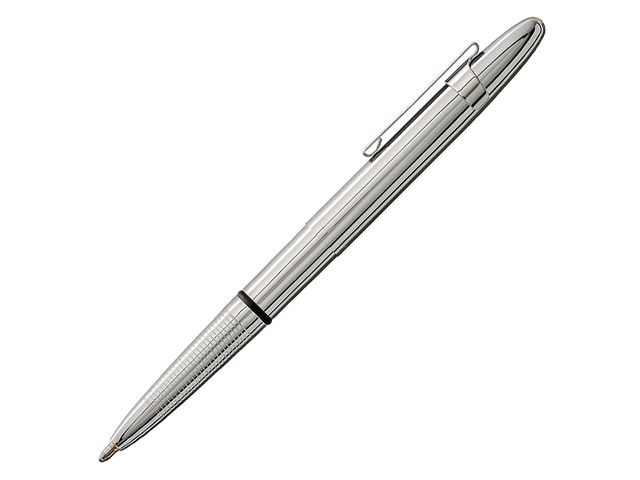Space Pen Chrome Pressurized Ballpoint Bullet Pen Compact Size, Writes Upside Down and in Extreme Temperatures, Black Ink, Medium Point, Pocket...