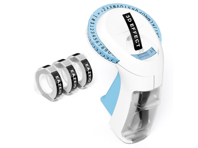 Embossing Label Maker Vintage Manual with 3 Rolls 3D Label Tapes Lightweight Handheld Embossed Labeler, Back-To-School Supplies, Classroom Must...