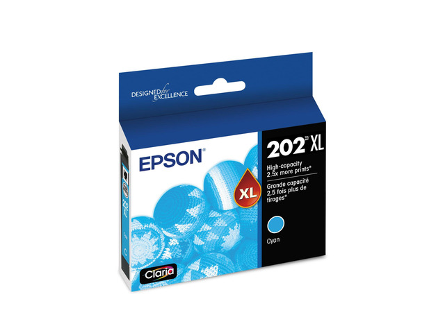 T202XL220 Claria High-capacity Ink Cartridge - Cyan Works With WorkForce WF-2860 and Expression XP-5100 Inkjet Printers