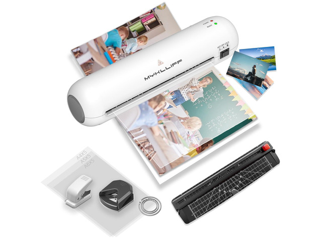 Laminator Machine 9-Inch Portable Thermal Laminater with Hot & Cold Modes, A4 Small Laminating Machine with ABS Jam-Release, 3-Min Warm-Up, 6-in-1...