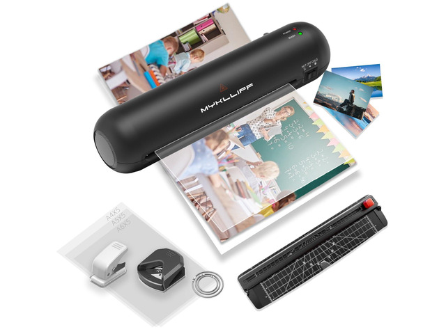 Laminator Machine 9-Inch Portable Thermal Laminater with Hot & Cold Modes, A4 Small Laminating Machine with ABS Jam-Release, 3-Min Warm-Up, 6-in-1...