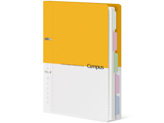 5 Subject Spiral Notebook Journal, Campus 110 Sheets B5 Refillable Notebook with Dividers Tabs, 6mm Dot Lined Binder Notebook for Work School Note...