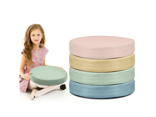 4 Pcs Extra Thick Floor Cushion Classroom, Boho Colors, Round Flexible Seating Cushions, Assorted Colored Pillow Floor Cushions, Soft Support for...