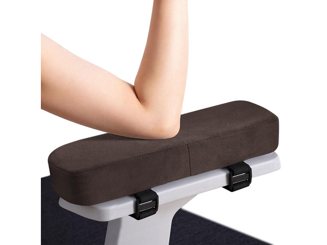 Memory Foam Office Chair Armrest Pads, Non-Slip Armrest Cushion Ergonomic Arm Rest Pads with Adjustable Buckles and Straps, Elbow Relief for Desk,...
