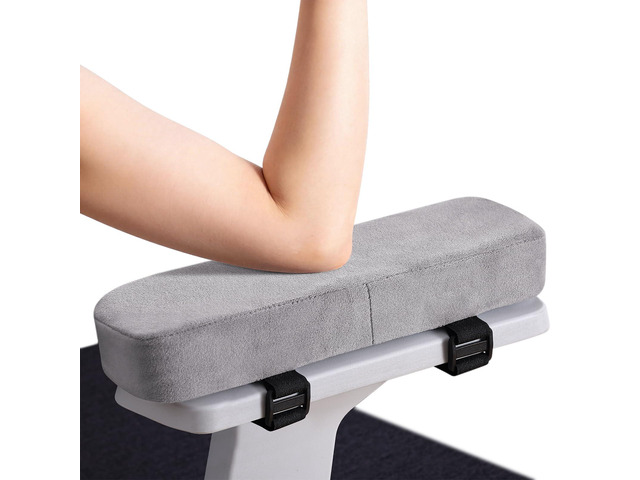 Memory Foam Office Chair Armrest Pads, Non-Slip Armrest Cushion Ergonomic Arm Rest Pads with Adjustable Buckles and Straps, Elbow Relief for Desk,...