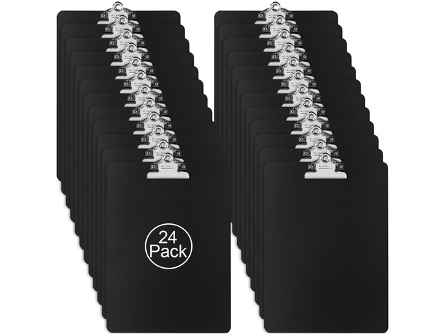 Metal Clipboard, 24 Pack Heavy Duty Aluminum Clipboards 12 x 9 Inches, A4 Letter Sizer Document Holder with High Capacity Clip, Suitable for...